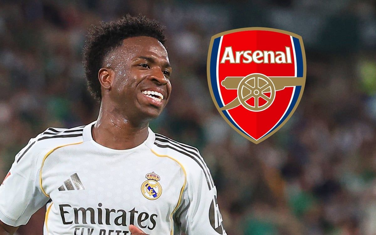 Vinicius Junior has been linked with a summer move from Real Madrid to Arsenal. - Getty / London Standard