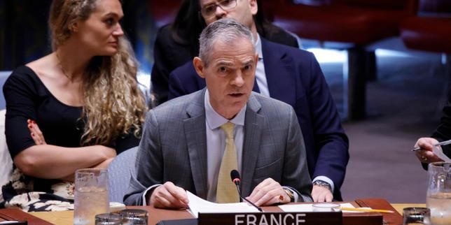 France’s U.N. ambassador Jérôme Bonnafont at a Security Council meeting. - AFP/Leonardo Munoz