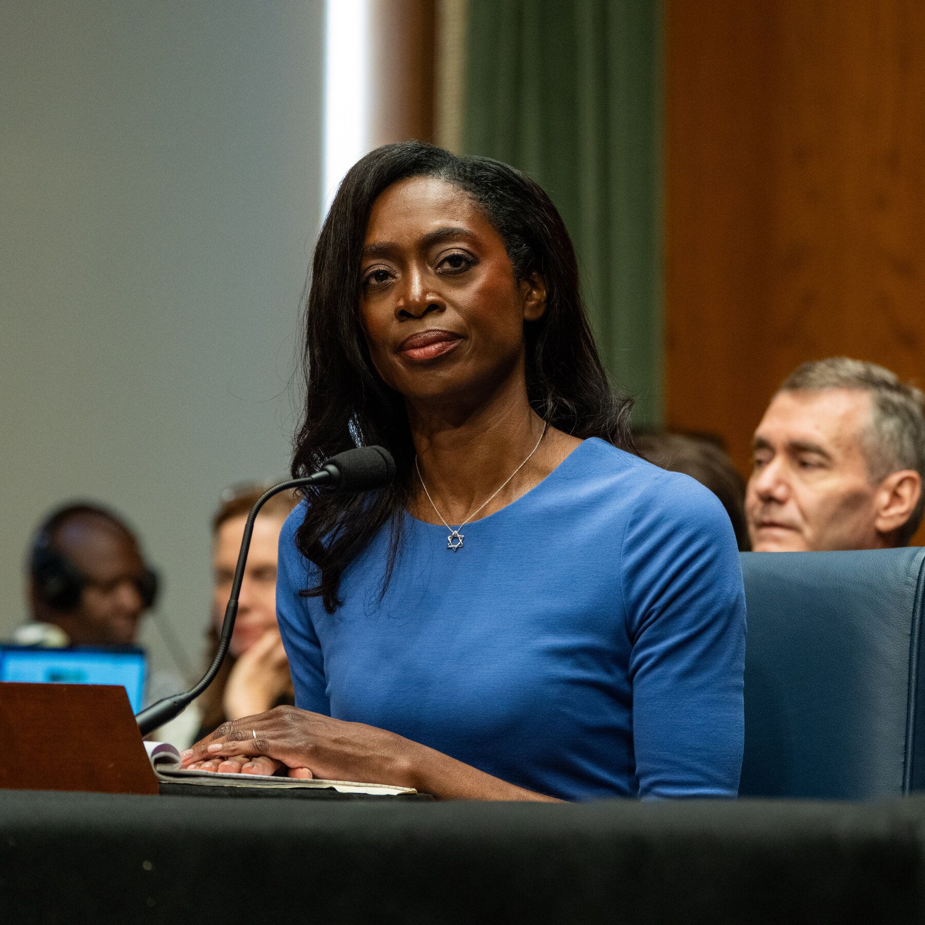 Dr. Erica Schwartz during her nomination hearing before the Senate Committee on Health, Education, Labor and Pensions in Washington earlier this month. - nytimes.com