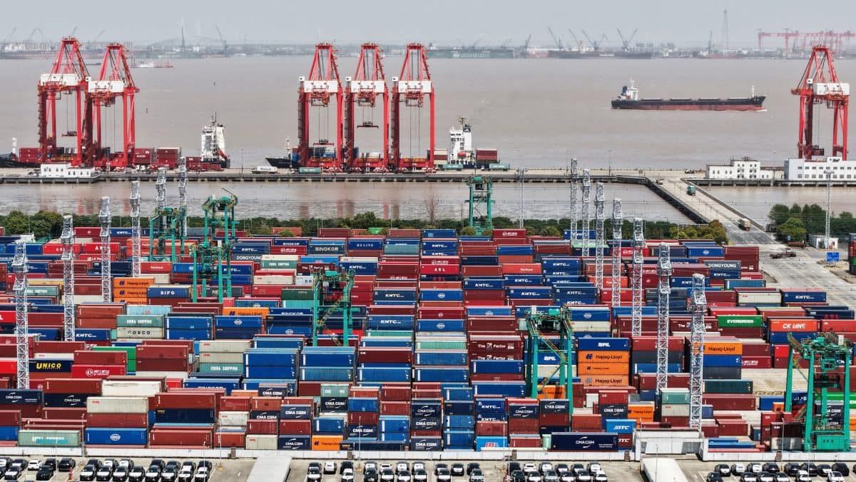 Containers and trade activity linked to China-EU commerce. - firstpost.com