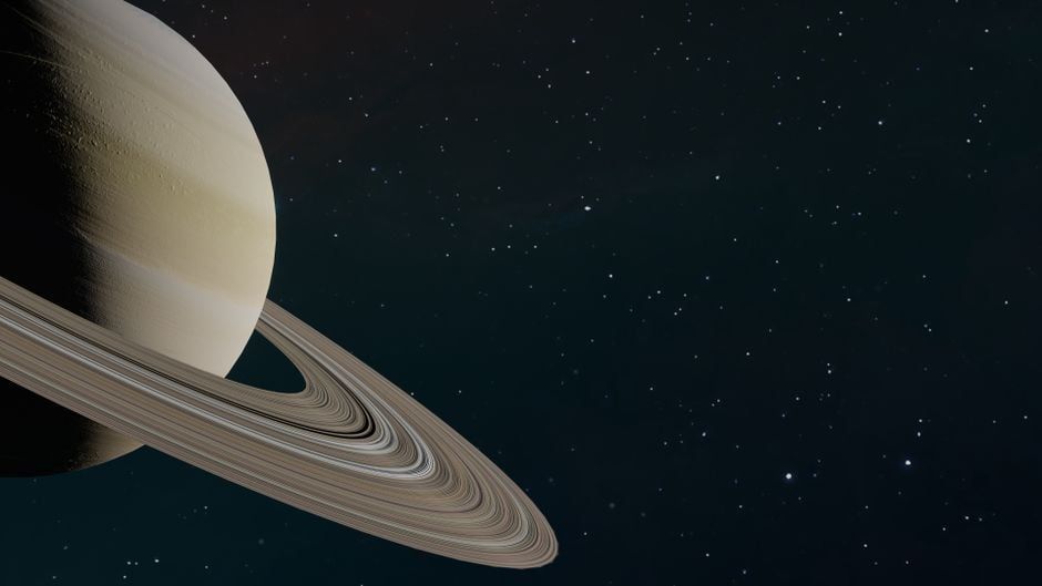 Representative illustration of Saturn, whose distance from Earth determines how far Titan is. - Zelch Csaba via Pexels