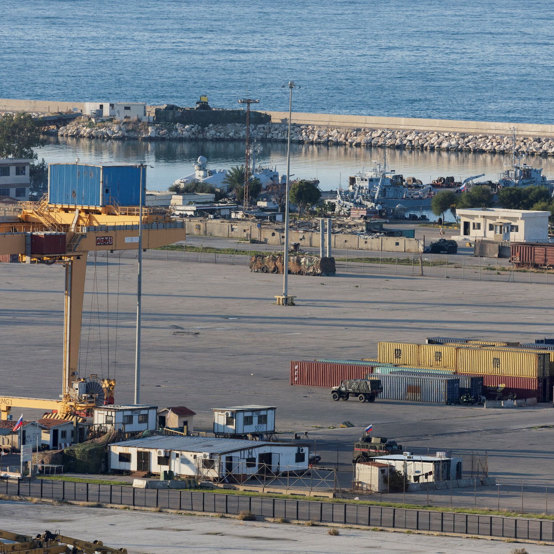 The Russian naval facility at Tartus in coastal Syria in 2024. - nytimes.com