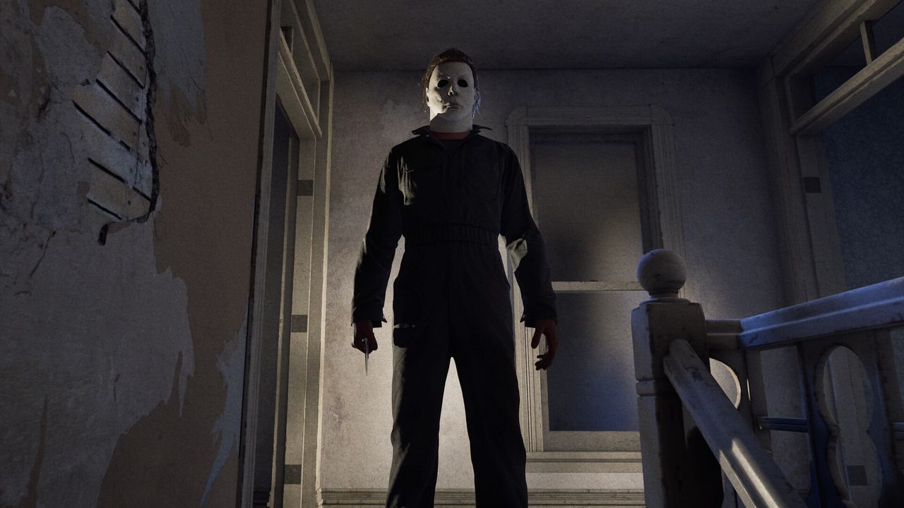 Michael Myers from Halloween stands in the shadows. - pcgamer.com