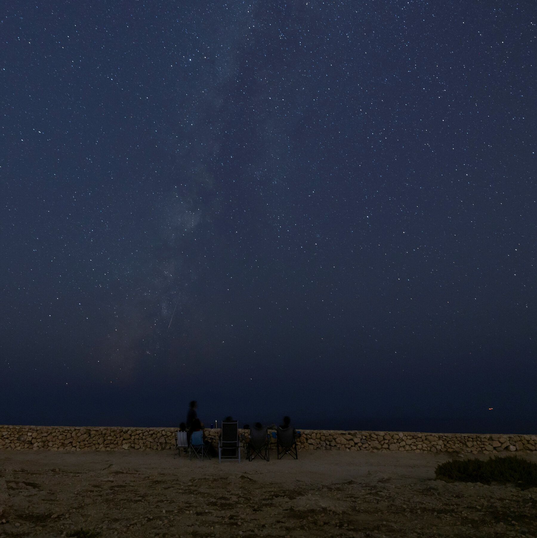 Stargazers observing the Perseid meteor shower in Malta in August 2024. - nytimes.com