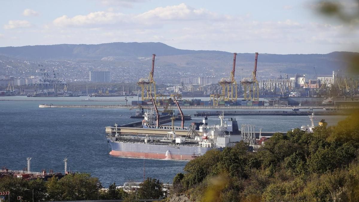 Damage in Novorossiysk after what local authorities called a Ukrainian drone strike. - Operations Headquarters of Krasnodar Region/Handout via Reuters