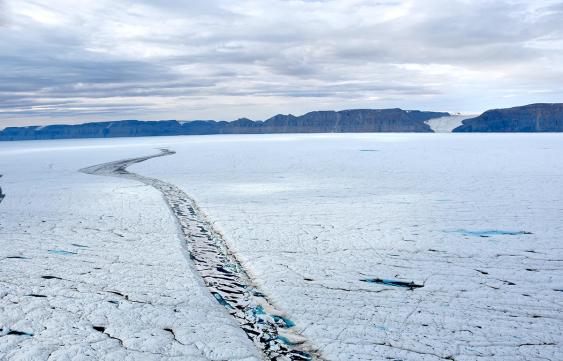 Image accompanying Nautilus coverage of the Petermann Glacier ice-island break. - nautil.us