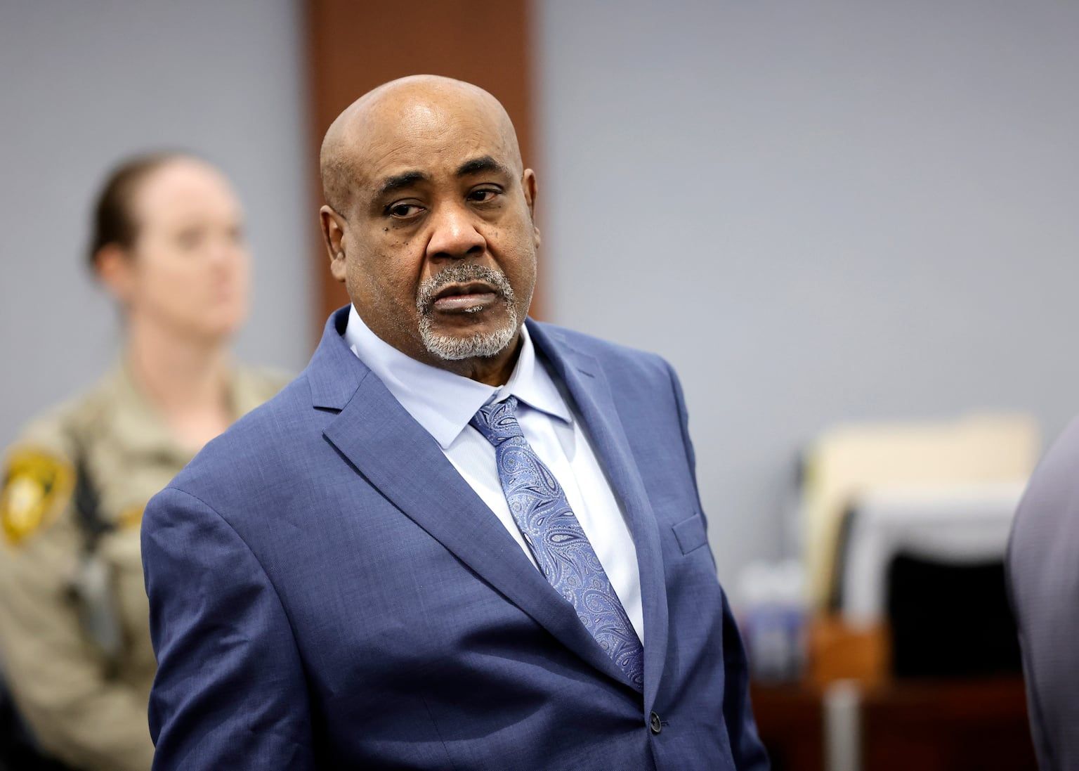 Duane Davis in court for his murder trial, related to the 1996 killing of rapper Tupac Shakur, at Clark County District Court Regional Justice Centre in Las Vegas. - Steve Marcus/Pool Photo via AP