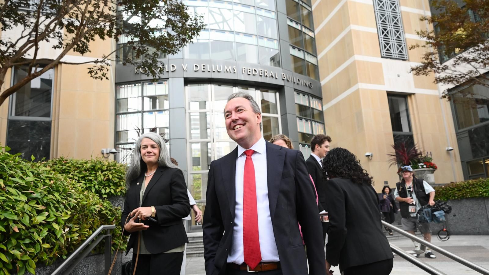 Jason Slothouber, senior prosecutor for the Colorado Attorney General's Office, walks outside court after Meta agreed to a settlement in Oakland, California. - AP Photo/Noah Berger