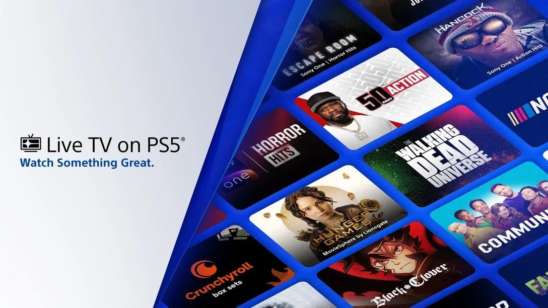 Live TV on PS5 promotional image for Sony’s ad-supported streaming service. - Sony