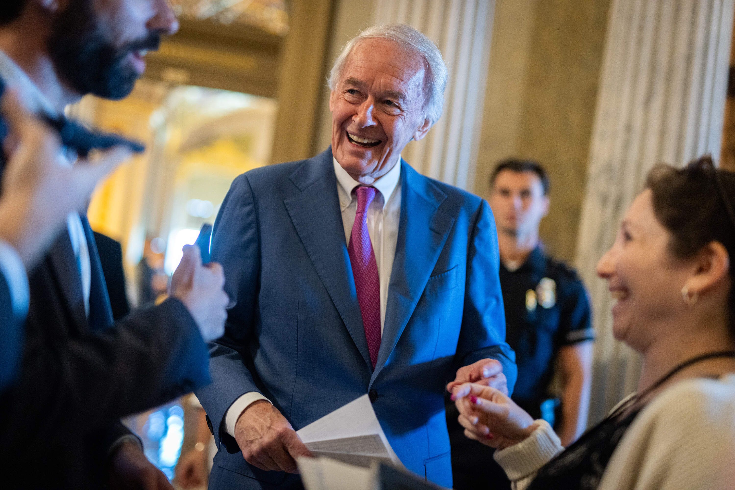 Sen. Ed Markey (D-MA) is seen at the U.S. Capitol in Washington, D.C. on July 23. - Nathan Posner/Anadolu via Getty Images