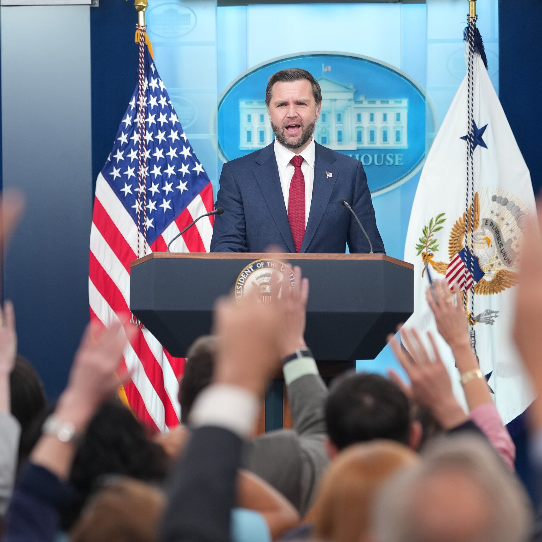 Vice President JD Vance took questions from reporters in the White House press briefing room on Thursday, the first briefing held by any administration official there in several weeks. - nytimes.com