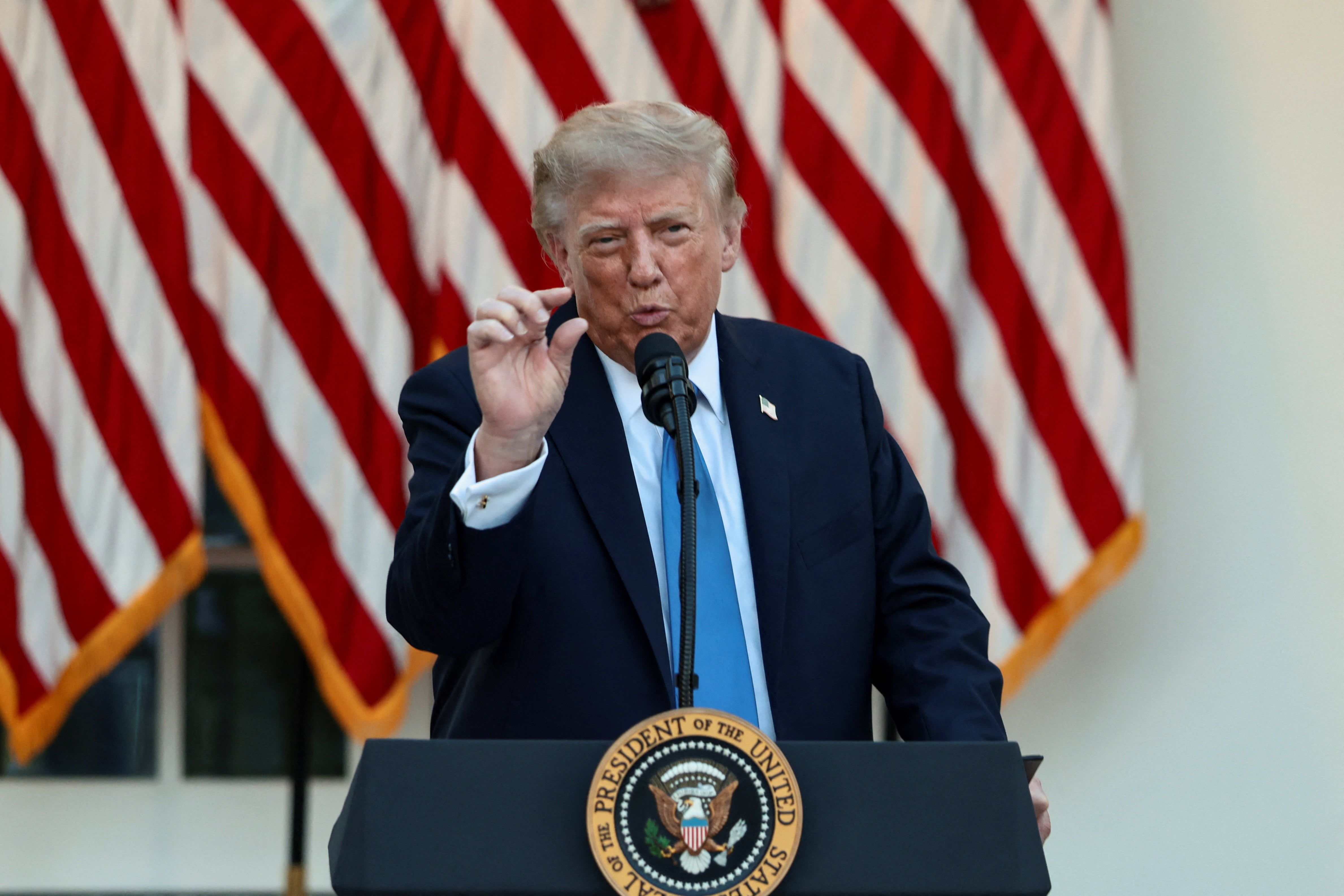 Trump at an event with Republican members of Congress at the White House last Wednesday. - elpais.com