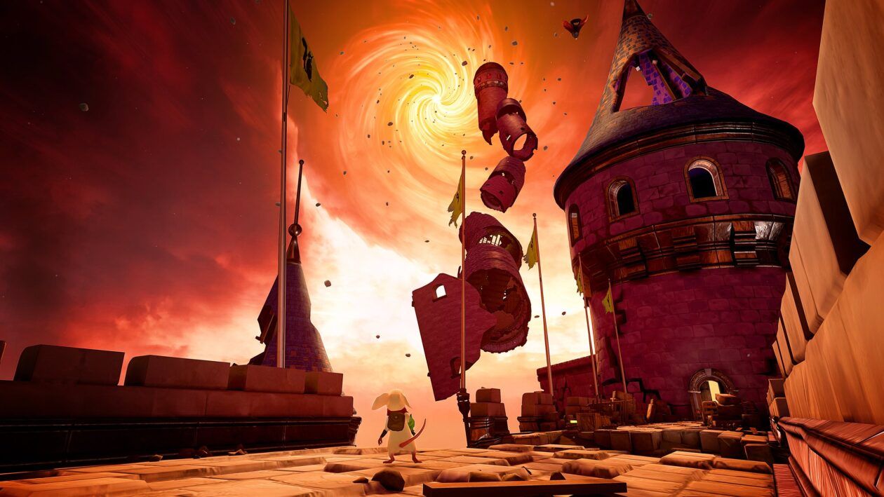 Gameplay from Moss: Book II showing Polyarc’s diorama-style virtual-reality adventure - Polyarc/GeekWire