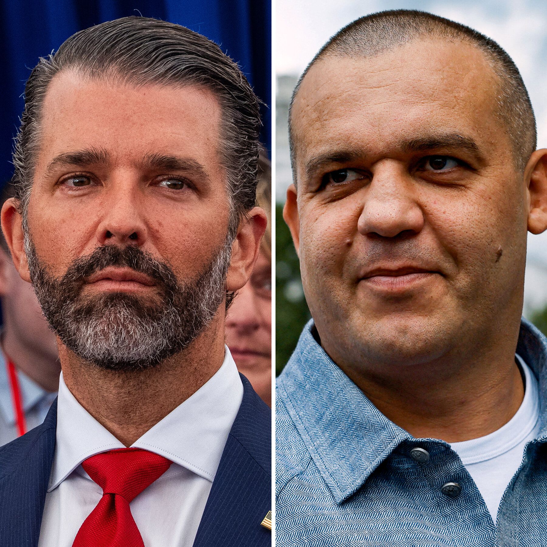 Donald Trump Jr. and Umar Kremlev, who reportedly provided gifts connected to the wedding celebrations. - The New York Times