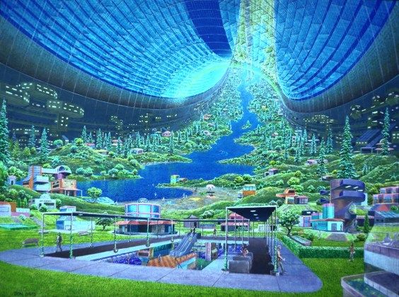 Artist’s illustration of a proposed lunar city - nautil.us