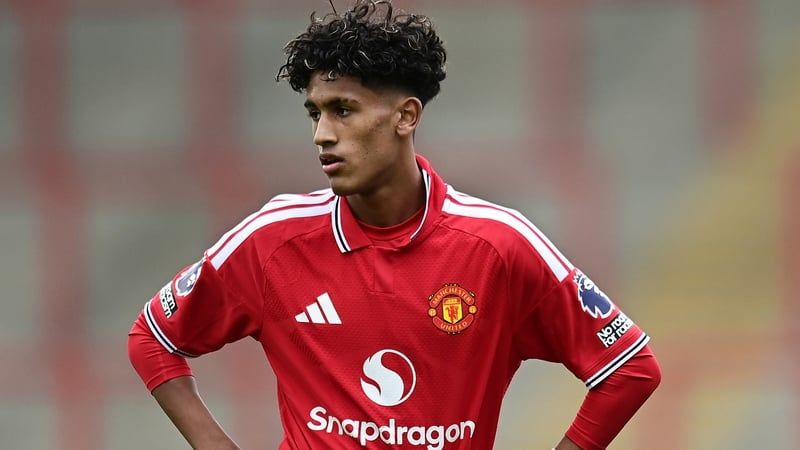JJ Gabriel, the Manchester United youth forward who has requested to leave the club - Getty Images / RTÉ